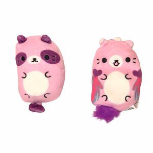 Lot Of 2 Cats vs Pickles Bandit & Twinkle Starlight BeanBag Plush Toy 4"